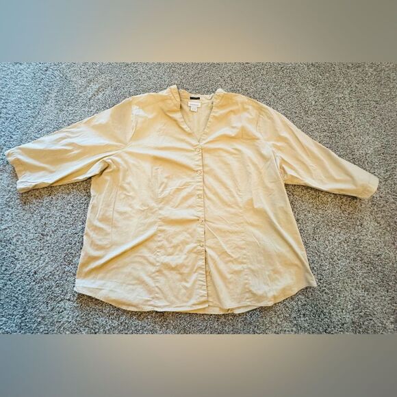 Plus Size AVENUE Stretch Blouse Top Shirt Size 4X or 30/32 - Picture 1 of 8